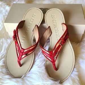 Burberry Aldermery Haymarket Flip Flop Sandal